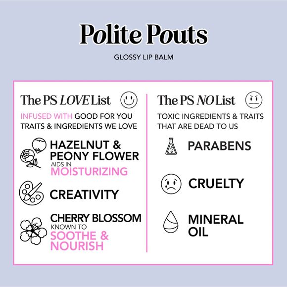 NIB Glossy Lip Balm & Mascara Bundle - Polite Society - Picture 5 of 13